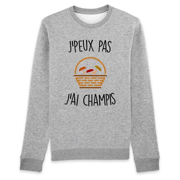 Sweat Adulte J’peux pas j’ai champignons