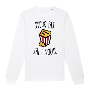 Sweat Adulte J’peux pas j’ai cinoche