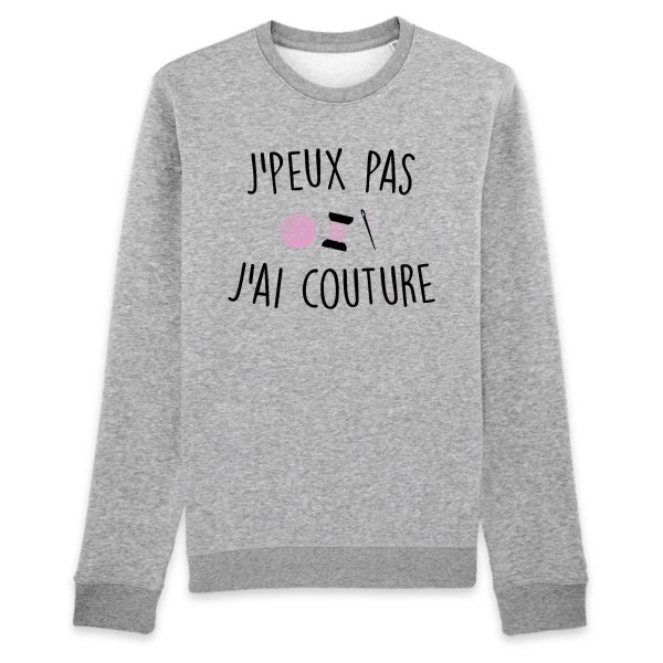 Sweat Adulte J’peux pas j’ai couture