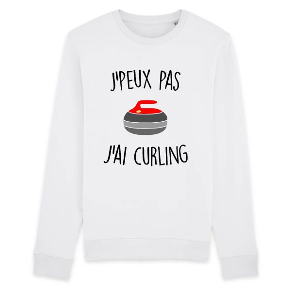 Sweat Adulte J’peux pas j’ai curling