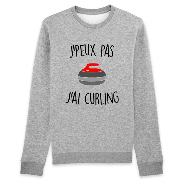 Sweat Adulte J’peux pas j’ai curling