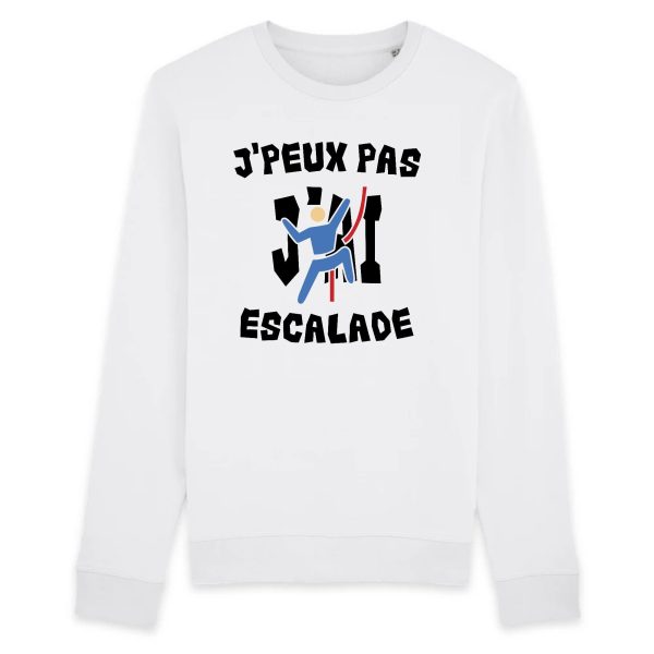 Sweat Adulte J’peux pas j’ai escalade