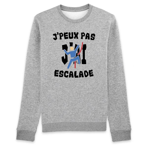 Sweat Adulte J’peux pas j’ai escalade