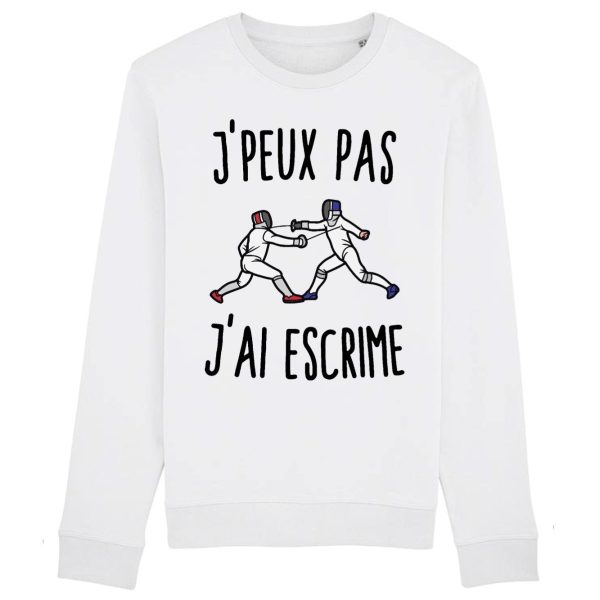 Sweat Adulte J’peux pas j’ai escrime