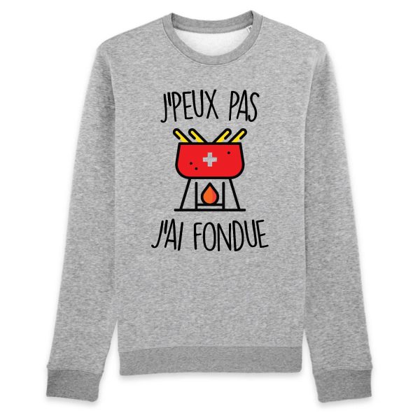 Sweat Adulte J’peux pas j’ai fondue