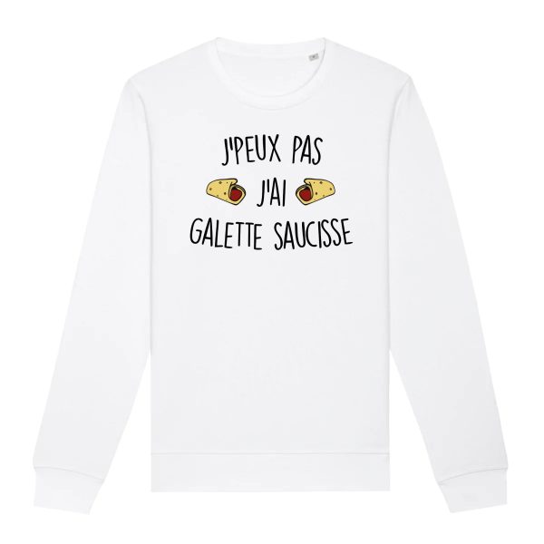 Sweat Adulte J’peux pas j’ai galette saucisse