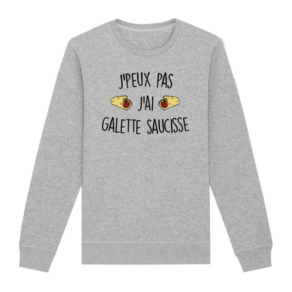 Sweat Adulte J’peux pas j’ai galette saucisse