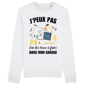 Sweat Adulte J’peux pas j’ai garage