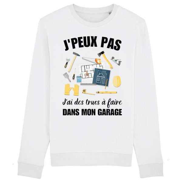 Sweat Adulte J’peux pas j’ai garage