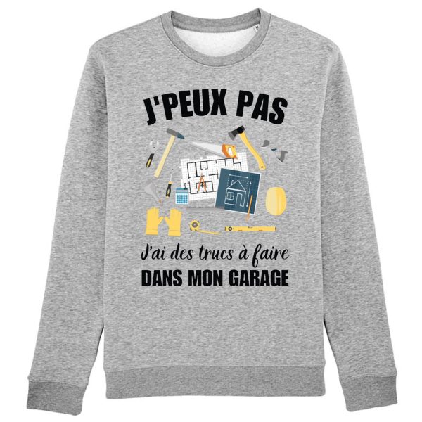 Sweat Adulte J’peux pas j’ai garage