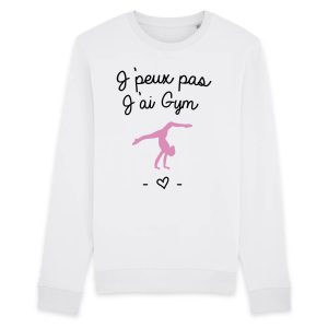 Sweat Adulte J’peux pas j’ai gym Sweat Adulte J’peux pas j’ai gym