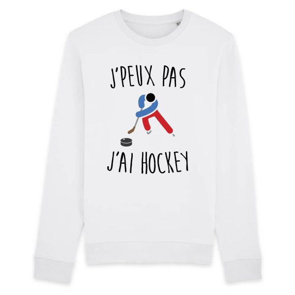 Sweat Adulte J’peux pas j’ai hockey