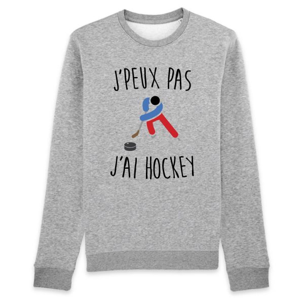 Sweat Adulte J’peux pas j’ai hockey