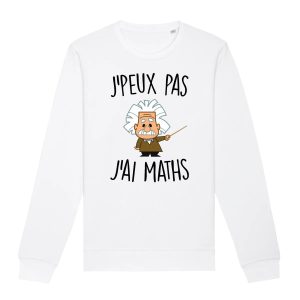 Sweat Adulte J’peux pas j’ai maths