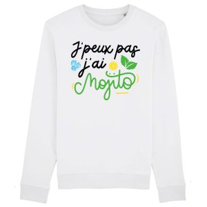 Sweat Adulte J’peux pas j’ai mojito