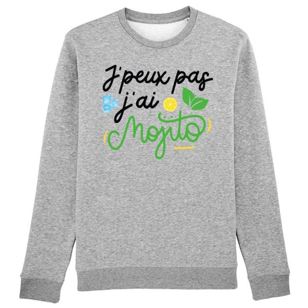 Sweat Adulte J’peux pas j’ai mojito