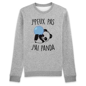 Sweat Adulte J’peux pas j’ai panda