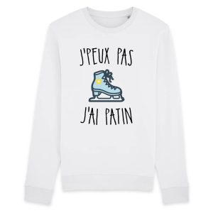 Sweat Adulte J’peux pas j’ai patin