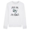 Sweat Adulte J’peux pas j’ai plongee