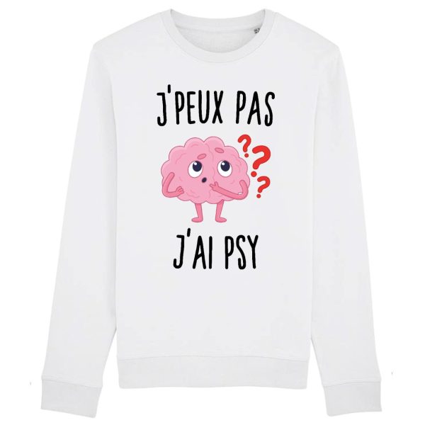 Sweat Adulte J’peux pas j’ai psy