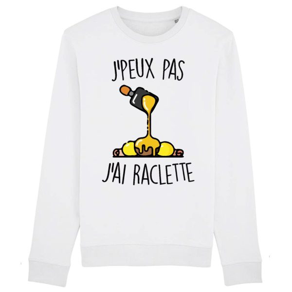 Sweat Adulte J’peux pas j’ai raclette