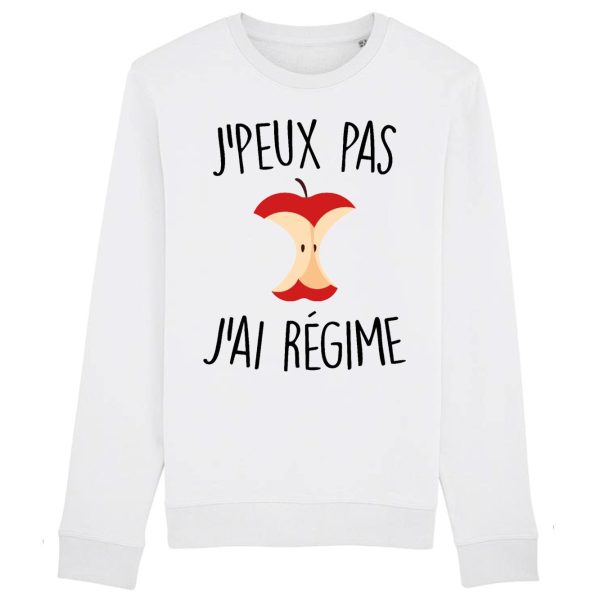 Sweat Adulte J’peux pas j’ai regime