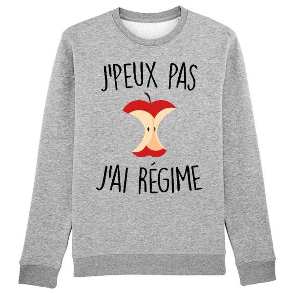 Sweat Adulte J’peux pas j’ai regime