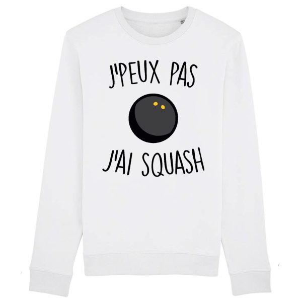 Sweat Adulte J’peux pas j’ai squash