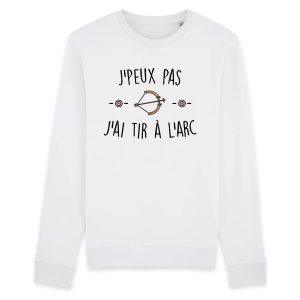 Sweat Adulte J’peux pas j’ai tir a l’arc