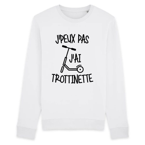 Sweat Adulte J’peux pas j’ai trottinette