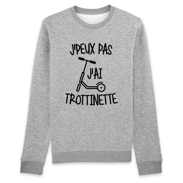 Sweat Adulte J’peux pas j’ai trottinette