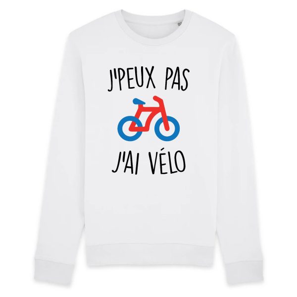 Sweat Adulte J’peux pas j’ai velo