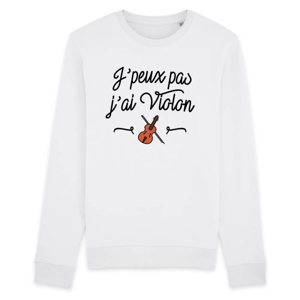 Sweat Adulte J’peux pas j’ai violon