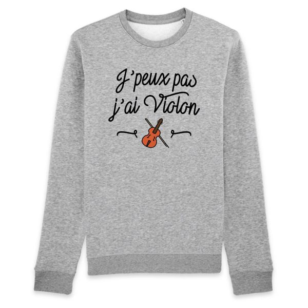 Sweat Adulte J’peux pas j’ai violon