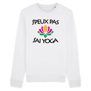 Sweat Adulte J’peux pas j’ai yoga