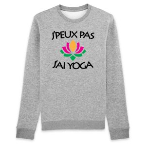 Sweat Adulte J’peux pas j’ai yoga