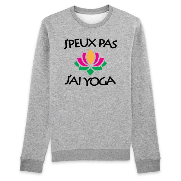 Sweat Adulte J’peux pas j’ai yoga