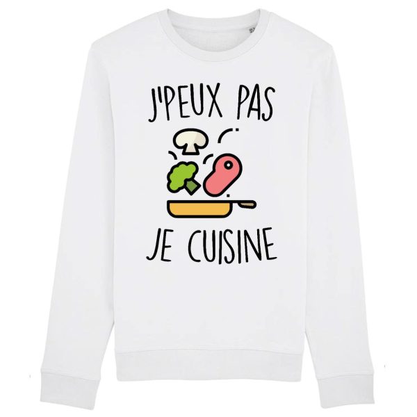 Sweat Adulte J’peux pas je cuisine