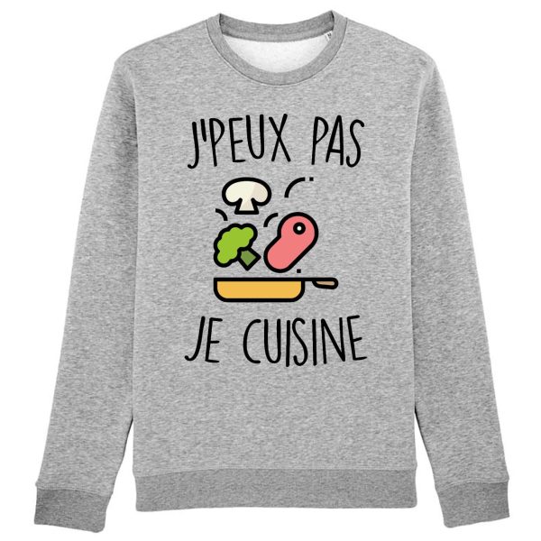 Sweat Adulte J’peux pas je cuisine