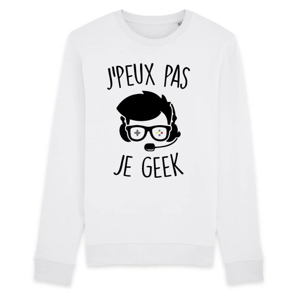 Sweat Adulte J’peux pas je geek