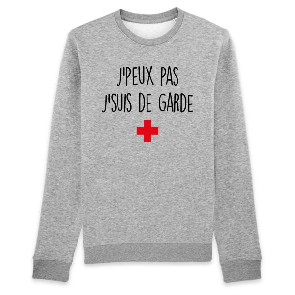 Sweat Adulte J’peux pas j’suis de garde