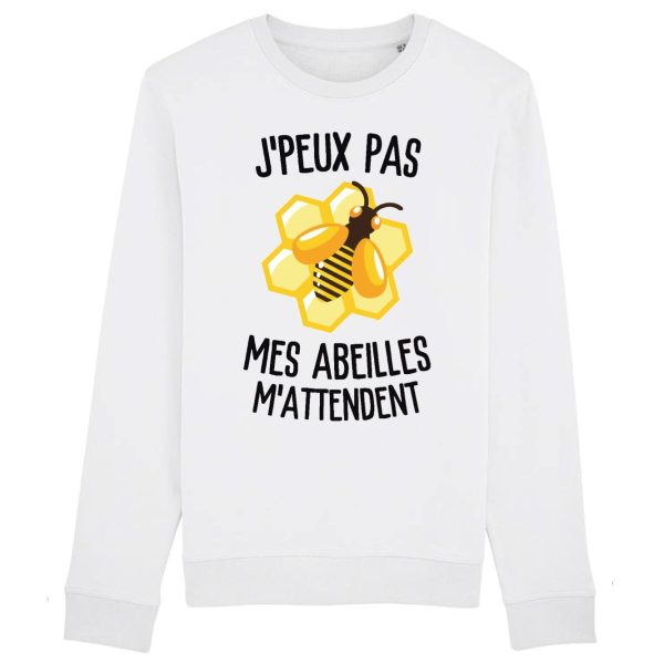 Sweat Adulte J’peux pas mes abeilles m’attendent