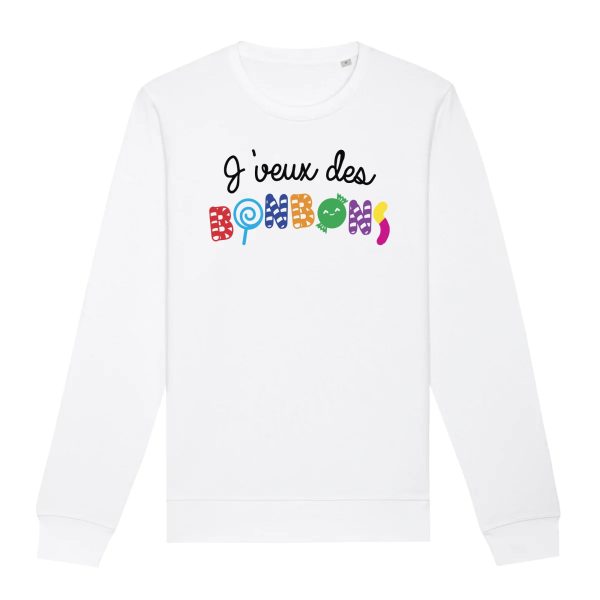 Sweat Adulte J’veux des bonbons