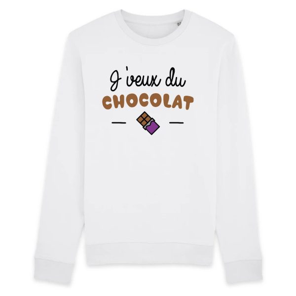 Sweat Adulte J’veux du chocolat