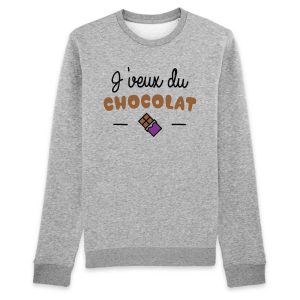 Sweat Adulte J’veux du chocolat