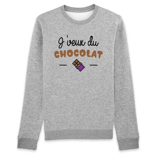 Sweat Adulte J’veux du chocolat