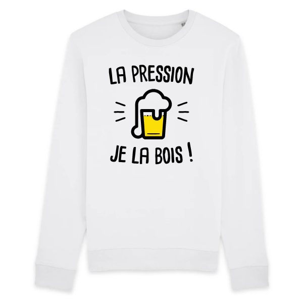 Sweat Adulte La pression je la bois