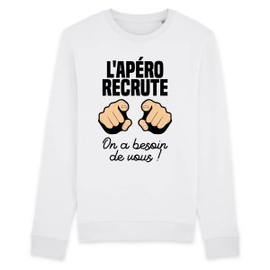 Sweat Adulte L’apero recrute