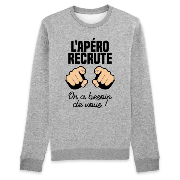 Sweat Adulte L’apero recrute