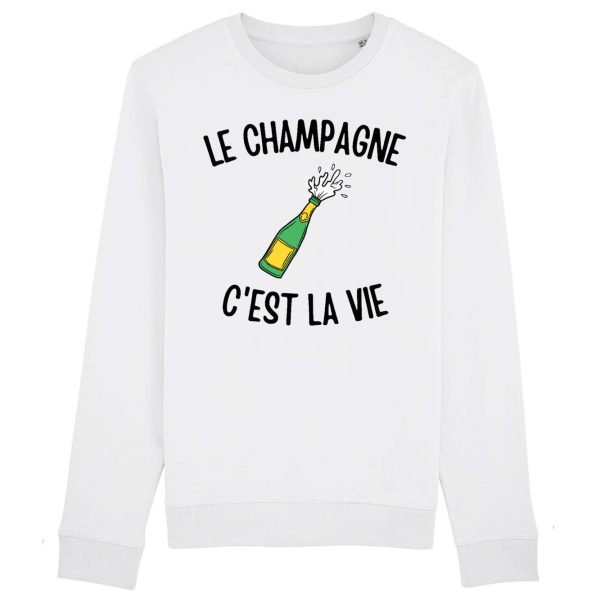 Sweat Adulte Le champagne c’est la vie